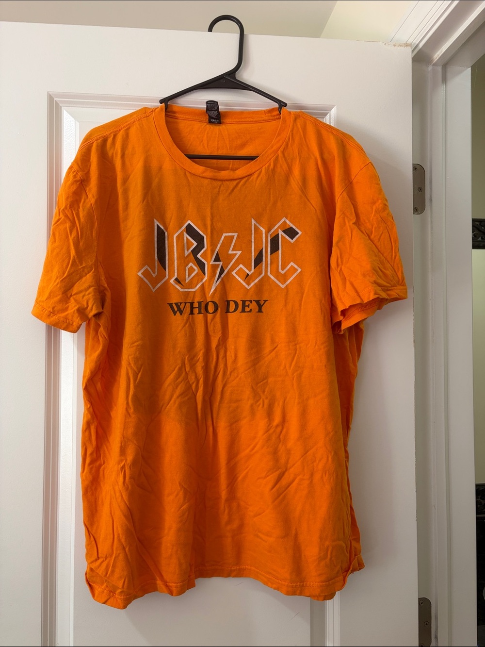 Bengals Joe Burrow & J’Marr Chase Orange 'WHO DEY' Graphic Tee XL
